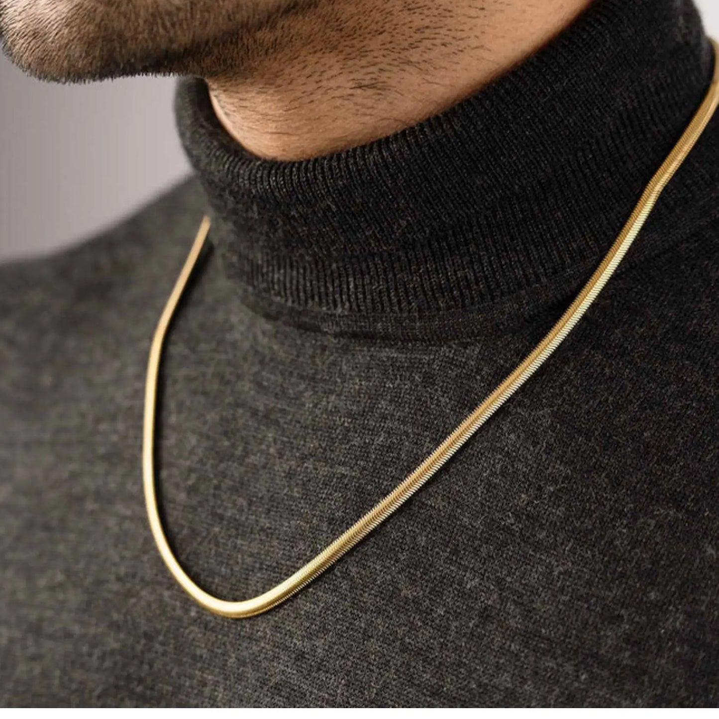 Jewelify Gold Plated Snake Chain For Men (22 Inch) - Jewelify Shop