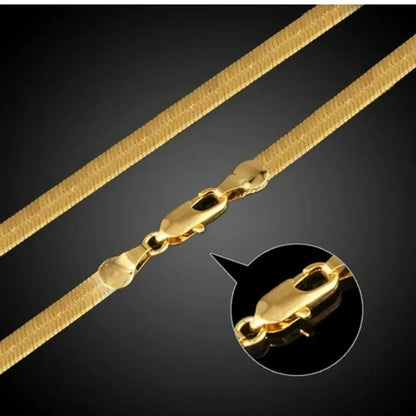 Jewelify Gold Plated Snake Chain For Men (22 Inch) - Jewelify Shop