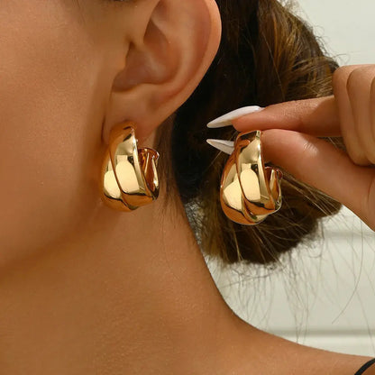 Jewelify Gold Trendy Stud Earrings - Jewelify Shop