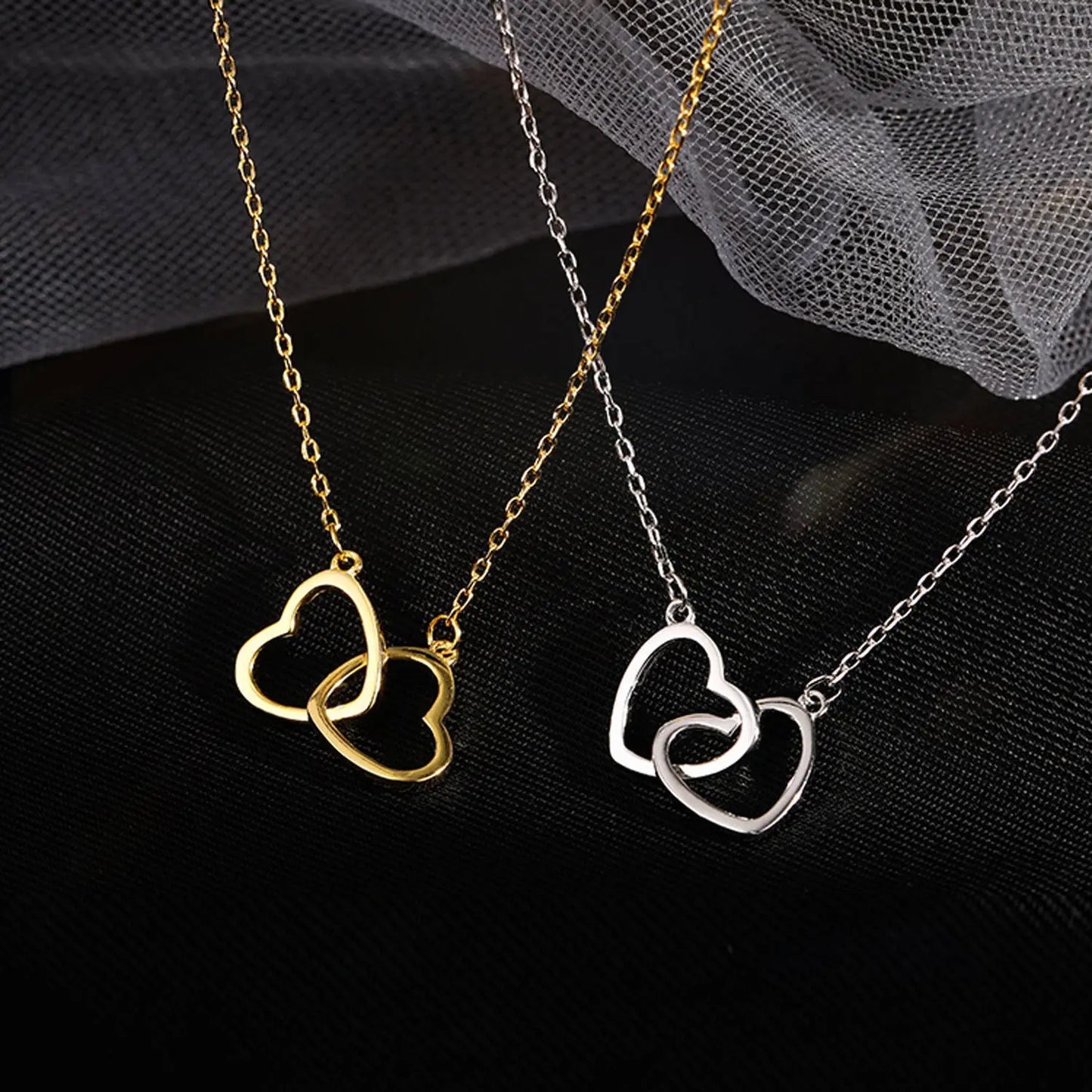 Jewelify Heart Style 18K Gold-Plated Stainless Steel Necklace - Jewelify Shop