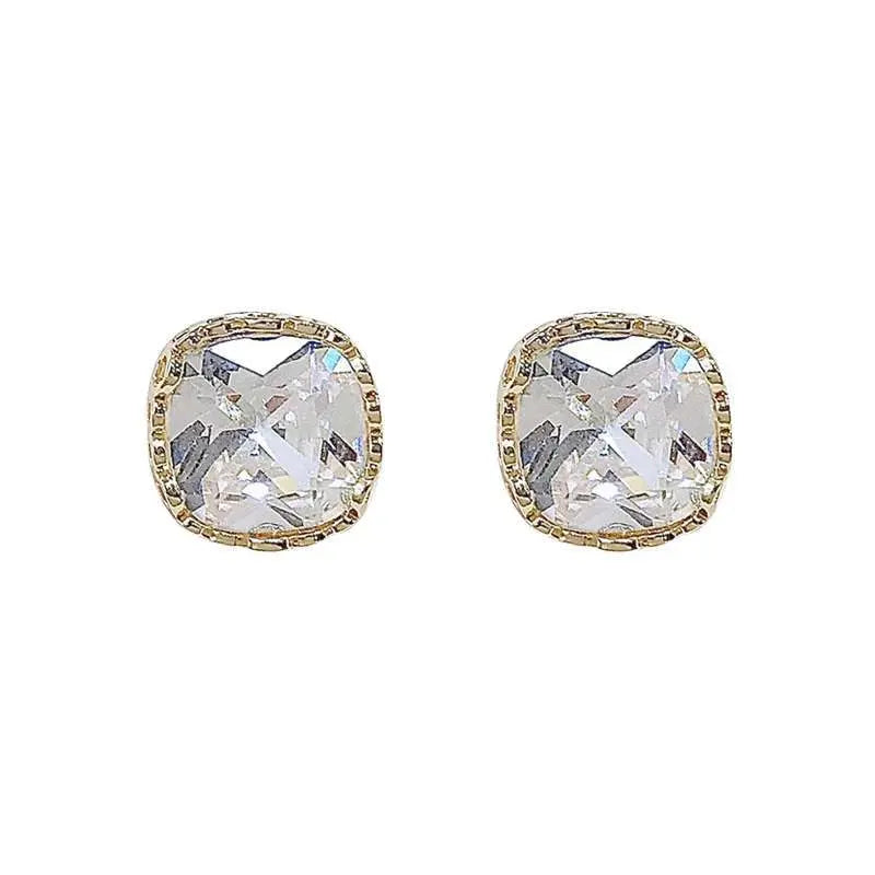 Jewelify Inlay Alloy Artificial Gemstones Ear Studs for Women - Jewelify Shop