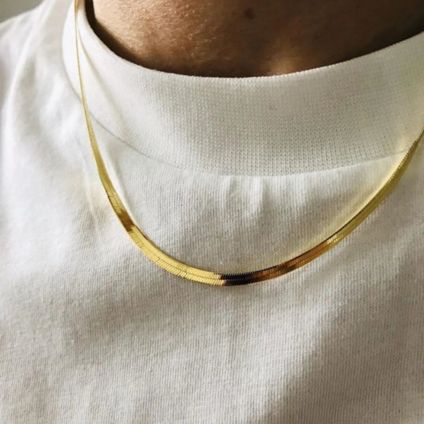 Luxury Gold Plated 3D Snake Chain Necklace For Men (21 Inch) - Jewelify Shop