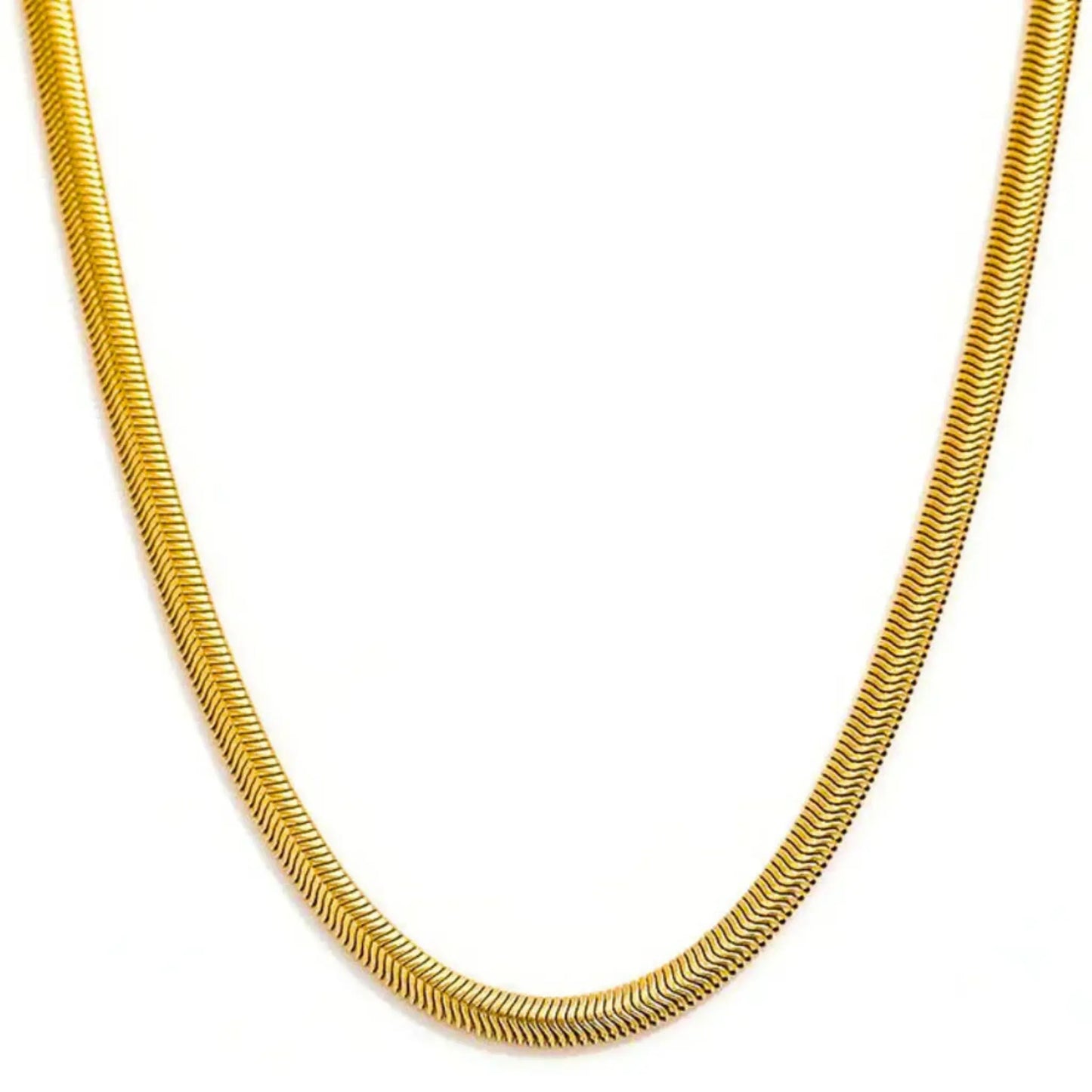 Luxury Gold Plated 3D Snake Chain Necklace For Men (21 Inch) - Jewelify Shop